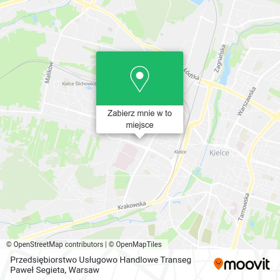 Mapa Przedsiębiorstwo Usługowo Handlowe Transeg Paweł Segieta