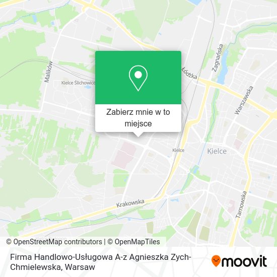 Mapa Firma Handlowo-Usługowa A-z Agnieszka Zych-Chmielewska