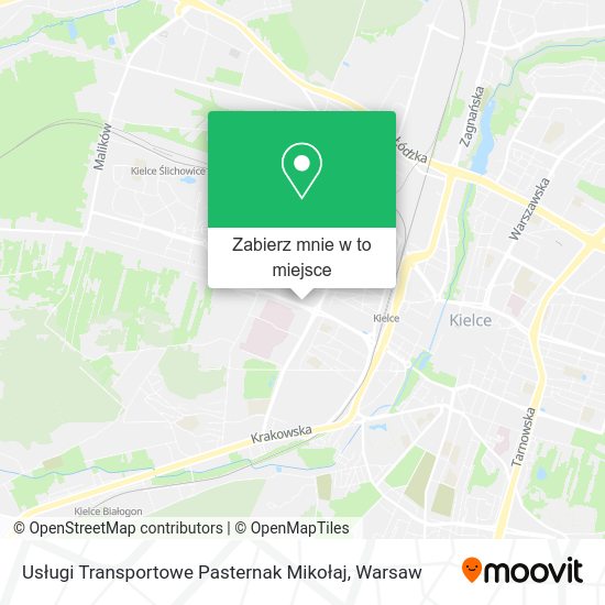 Mapa Usługi Transportowe Pasternak Mikołaj