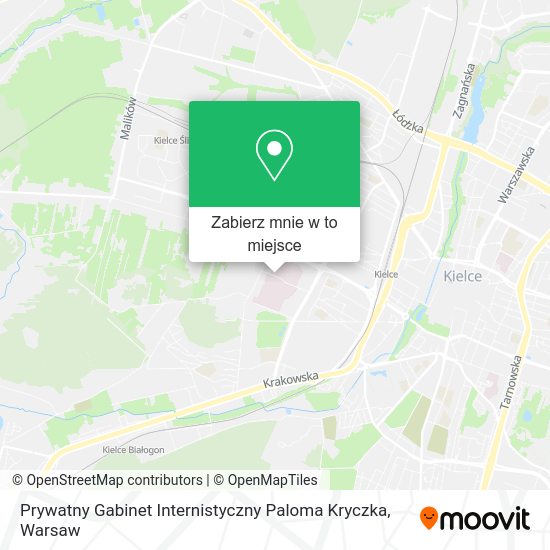 Mapa Prywatny Gabinet Internistyczny Paloma Kryczka