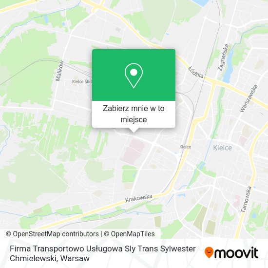 Mapa Firma Transportowo Usługowa Sly Trans Sylwester Chmielewski