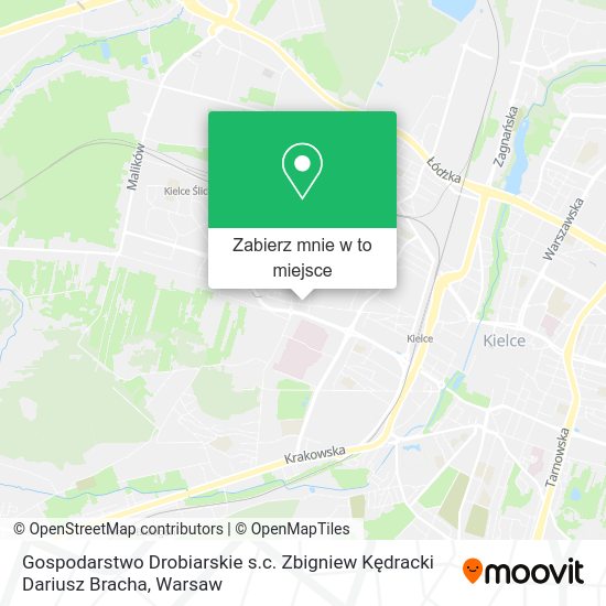 Mapa Gospodarstwo Drobiarskie s.c. Zbigniew Kędracki Dariusz Bracha