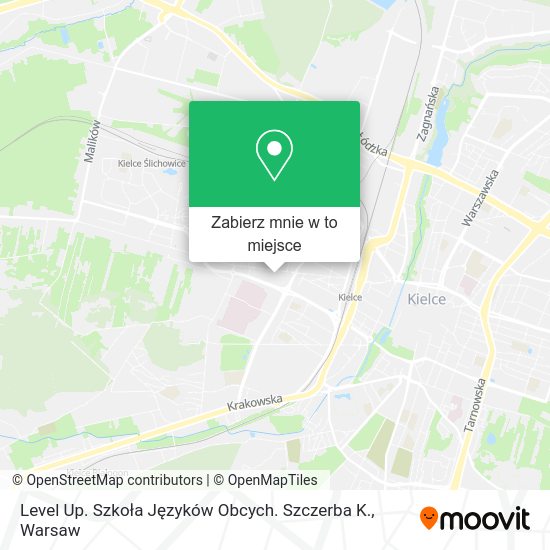 Mapa Level Up. Szkoła Języków Obcych. Szczerba K.