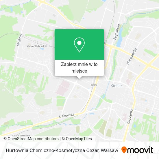 Mapa Hurtownia Chemiczno-Kosmetyczna Cezar