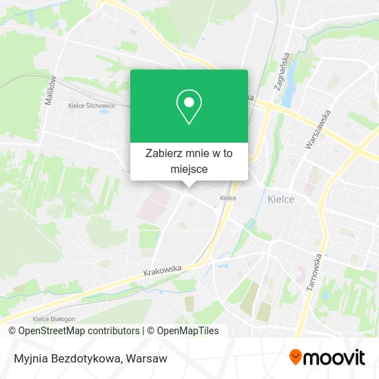 Mapa Myjnia Bezdotykowa