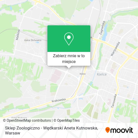 Mapa Sklep Zoologiczno - Wędkarski Aneta Kutnowska