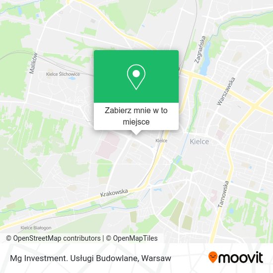 Mapa Mg Investment. Usługi Budowlane