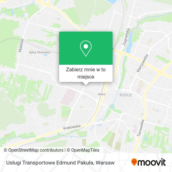 Mapa Usługi Transportowe Edmund Pakuła