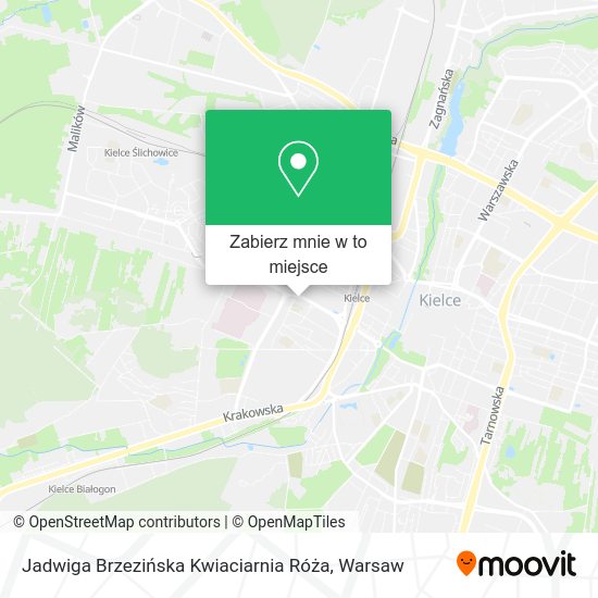 Mapa Jadwiga Brzezińska Kwiaciarnia Róża