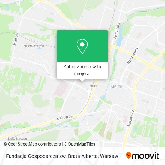 Mapa Fundacja Gospodarcza św. Brata Alberta