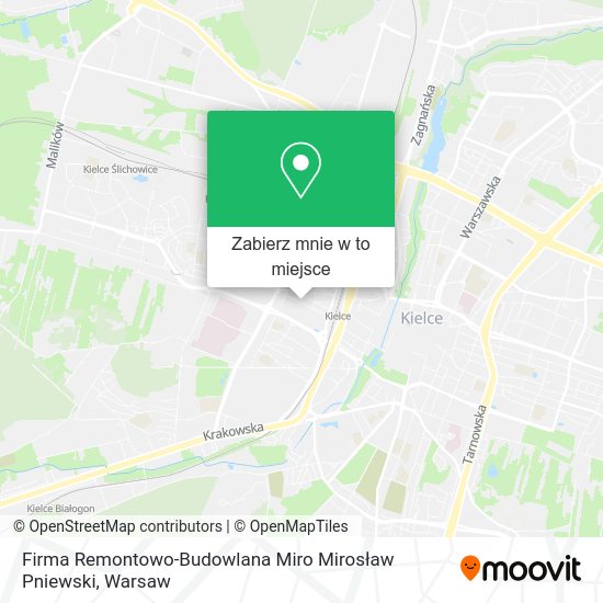 Mapa Firma Remontowo-Budowlana Miro Mirosław Pniewski