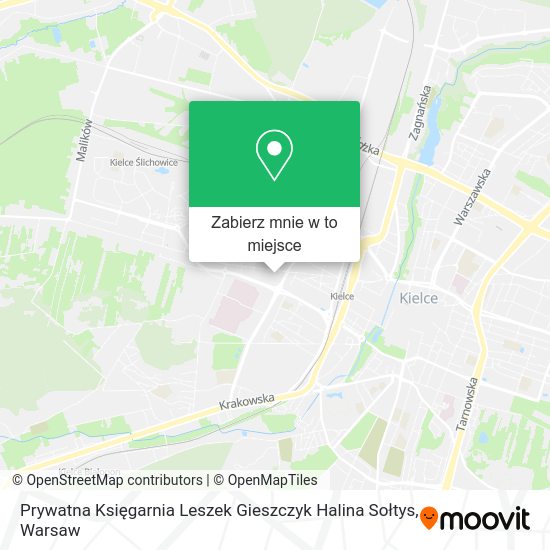 Mapa Prywatna Księgarnia Leszek Gieszczyk Halina Sołtys