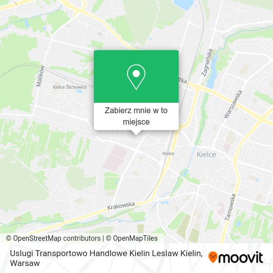 Mapa Uslugi Transportowo Handlowe Kielin Leslaw Kielin