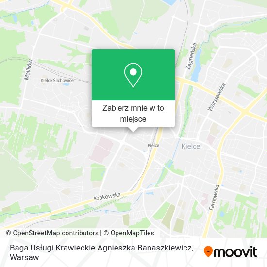 Mapa Baga Usługi Krawieckie Agnieszka Banaszkiewicz