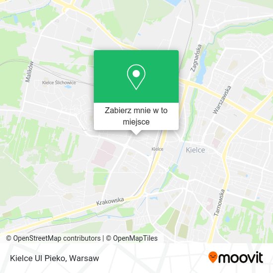 Mapa Kielce Ul Pieko