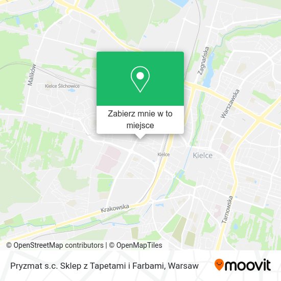 Mapa Pryzmat s.c. Sklep z Tapetami i Farbami