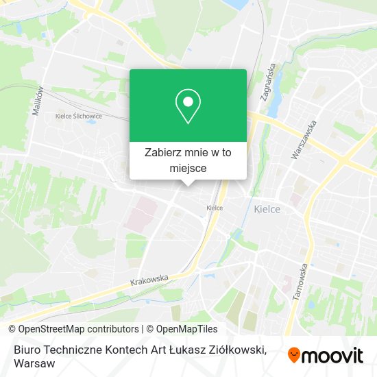 Mapa Biuro Techniczne Kontech Art Łukasz Ziółkowski