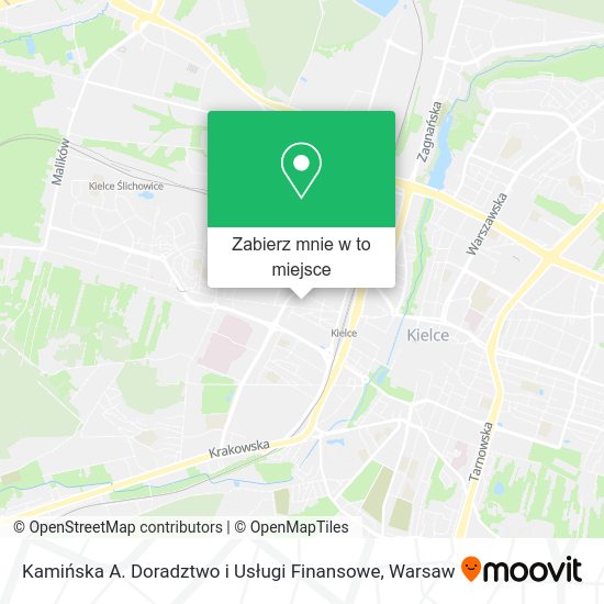 Mapa Kamińska A. Doradztwo i Usługi Finansowe