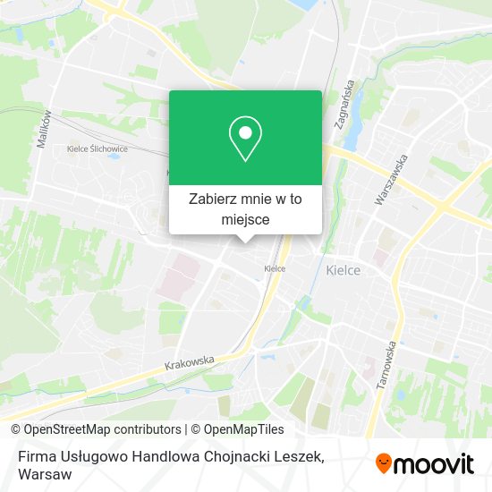 Mapa Firma Usługowo Handlowa Chojnacki Leszek