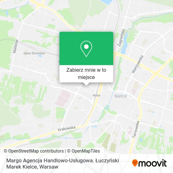 Mapa Margo Agencja Handlowo-Usługowa. Łuczyński Marek Kielce