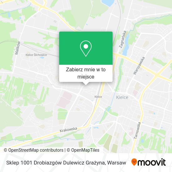 Mapa Sklep 1001 Drobiazgów Dulewicz Grażyna