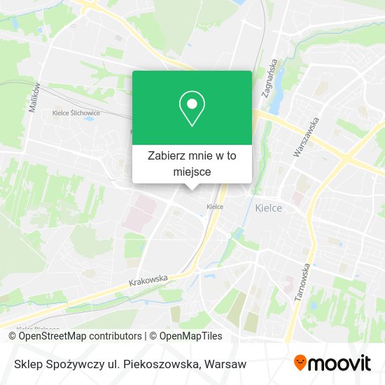 Mapa Sklep Spożywczy ul. Piekoszowska