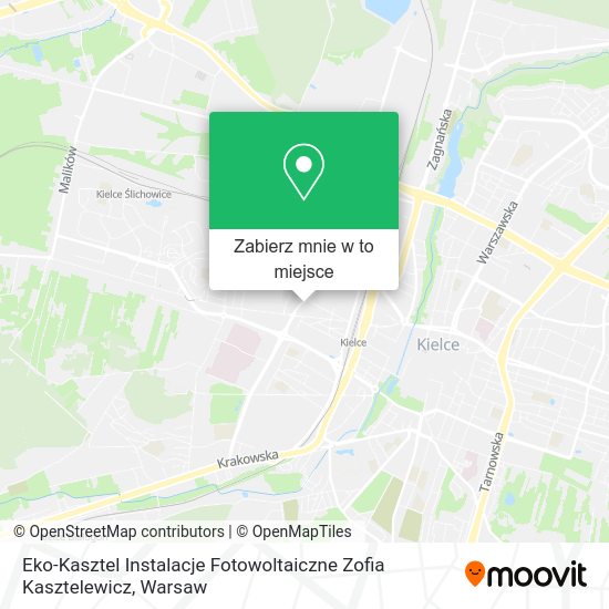 Mapa Eko-Kasztel Instalacje Fotowoltaiczne Zofia Kasztelewicz