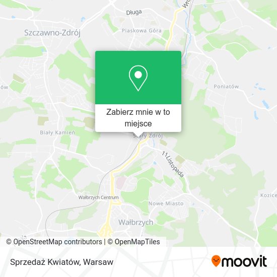 Mapa Sprzedaż Kwiatów