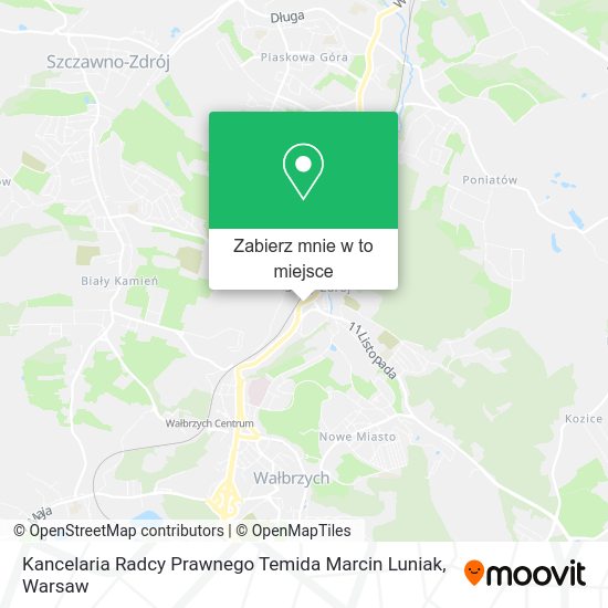 Mapa Kancelaria Radcy Prawnego Temida Marcin Luniak