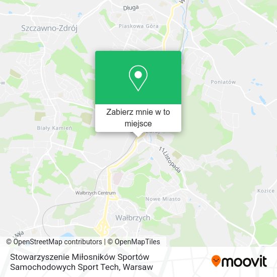 Mapa Stowarzyszenie Miłosników Sportów Samochodowych Sport Tech