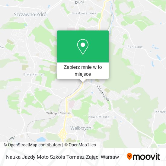 Mapa Nauka Jazdy Moto Szkoła Tomasz Zając