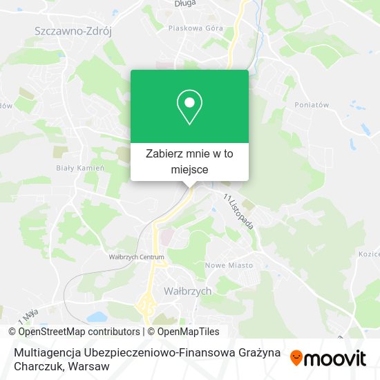 Mapa Multiagencja Ubezpieczeniowo-Finansowa Grażyna Charczuk