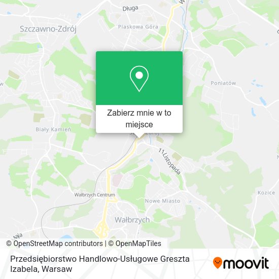 Mapa Przedsiębiorstwo Handlowo-Usługowe Greszta Izabela