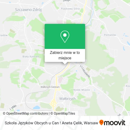 Mapa Szkoła Języków Obcych u Can ! Aneta Çelik