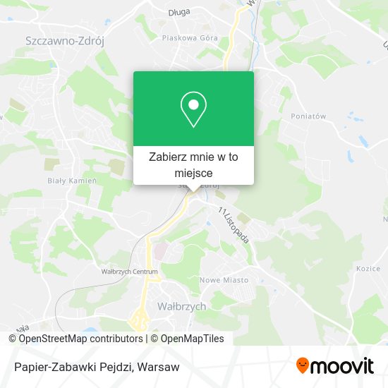 Mapa Papier-Zabawki Pejdzi