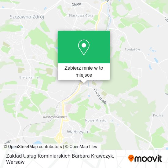 Mapa Zakład Usług Kominiarskich Barbara Krawczyk