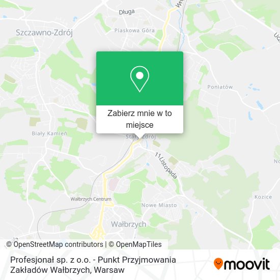 Mapa Profesjonał sp. z o.o. - Punkt Przyjmowania Zakładów Wałbrzych