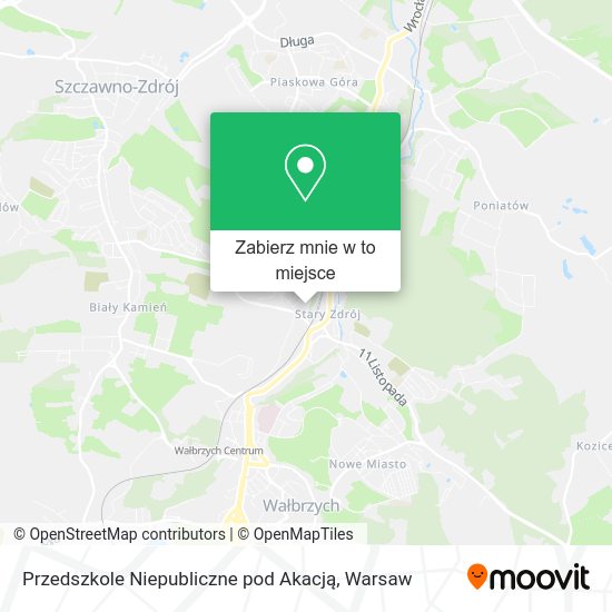 Mapa Przedszkole Niepubliczne pod Akacją