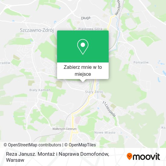 Mapa Reza Janusz. Montaż i Naprawa Domofonów