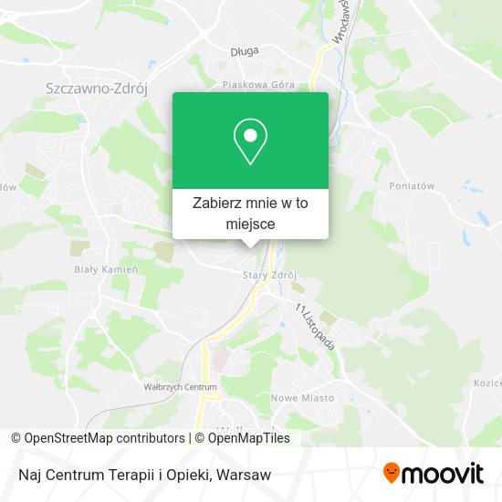 Mapa Naj Centrum Terapii i Opieki