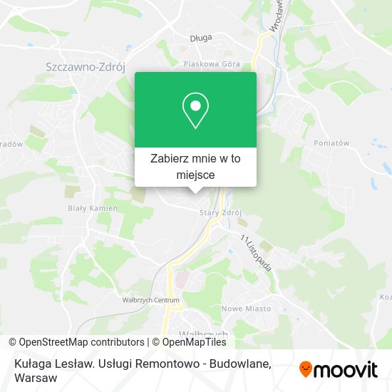 Mapa Kułaga Lesław. Usługi Remontowo - Budowlane