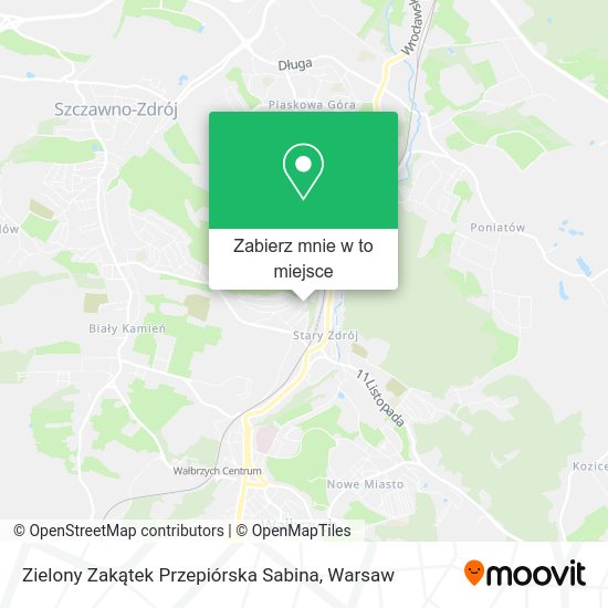 Mapa Zielony Zakątek Przepiórska Sabina