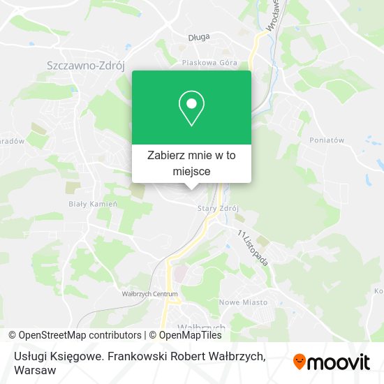 Mapa Usługi Księgowe. Frankowski Robert Wałbrzych