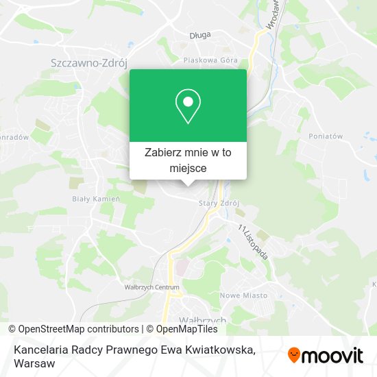 Mapa Kancelaria Radcy Prawnego Ewa Kwiatkowska