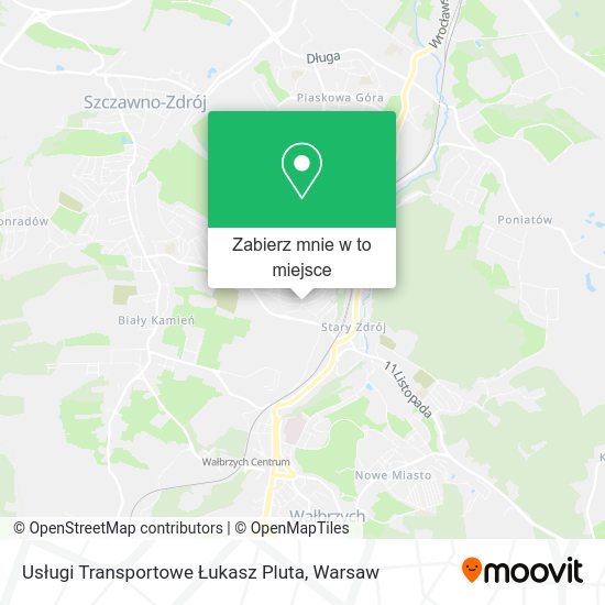 Mapa Usługi Transportowe Łukasz Pluta