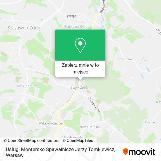 Mapa Usługi Montersko Spawalnicze Jerzy Tomkiewicz