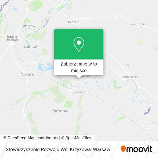 Mapa Stowarzyszenie Rozwoju Wsi Krzyżowa