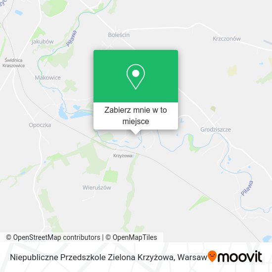 Mapa Niepubliczne Przedszkole Zielona Krzyżowa