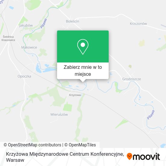 Mapa Krzyżowa Międzynarodowe Centrum Konferencyjne