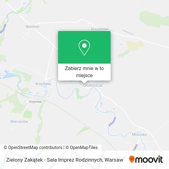 Mapa Zielony Zakątek - Sala Imprez Rodzinnych